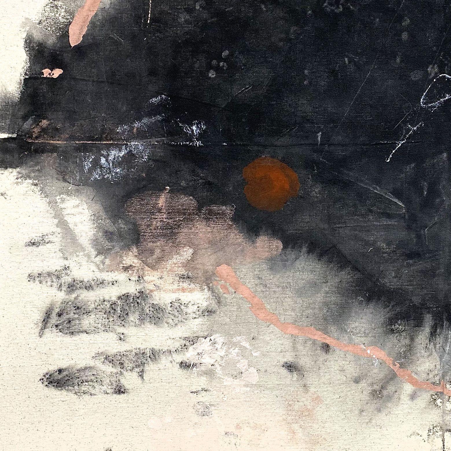 La vera gioia di una notte di luna, Pittura, Acrilico su tela - Painting Astratto di Melissa McGill