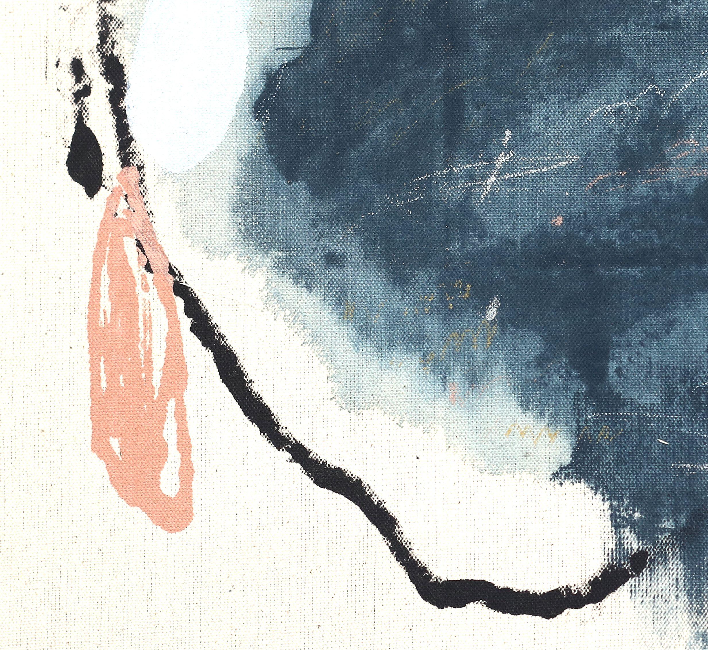 Quién oye música - Soledad, Pintura, Acrílico sobre lienzo - Painting Abstracto de Melissa McGill