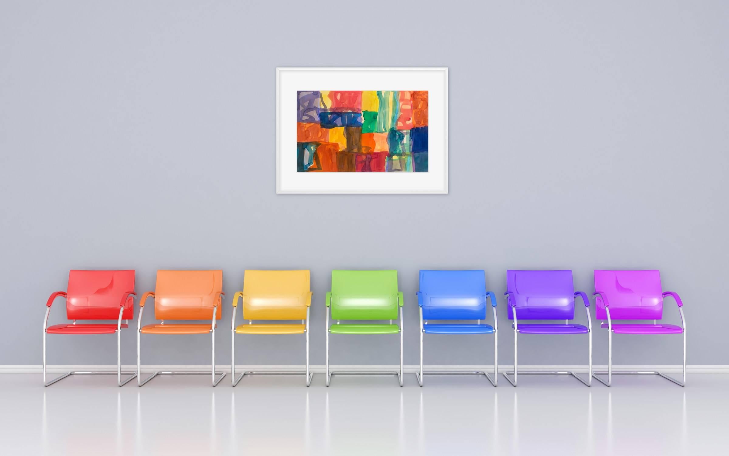 Yaddo B (pittura dell'Espressionismo Astratto) - Art di Melissa Meyer