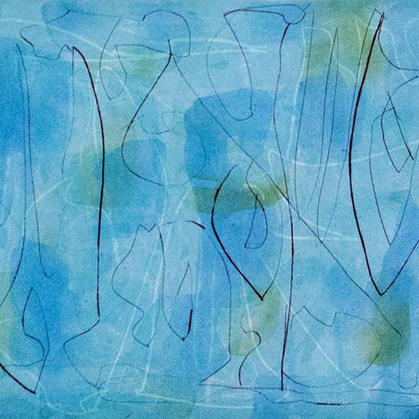 Evergreen Lane (Abstrakter Druck) (Abstrakter Expressionismus), Art, von Melissa Meyer