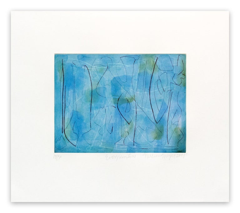 Melissa Meyer Abstract Print - Evergreen Lane (Abstract print)