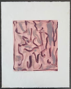 Female American Abstract Expressionist Artist Color Monoprint Melissa Meyer