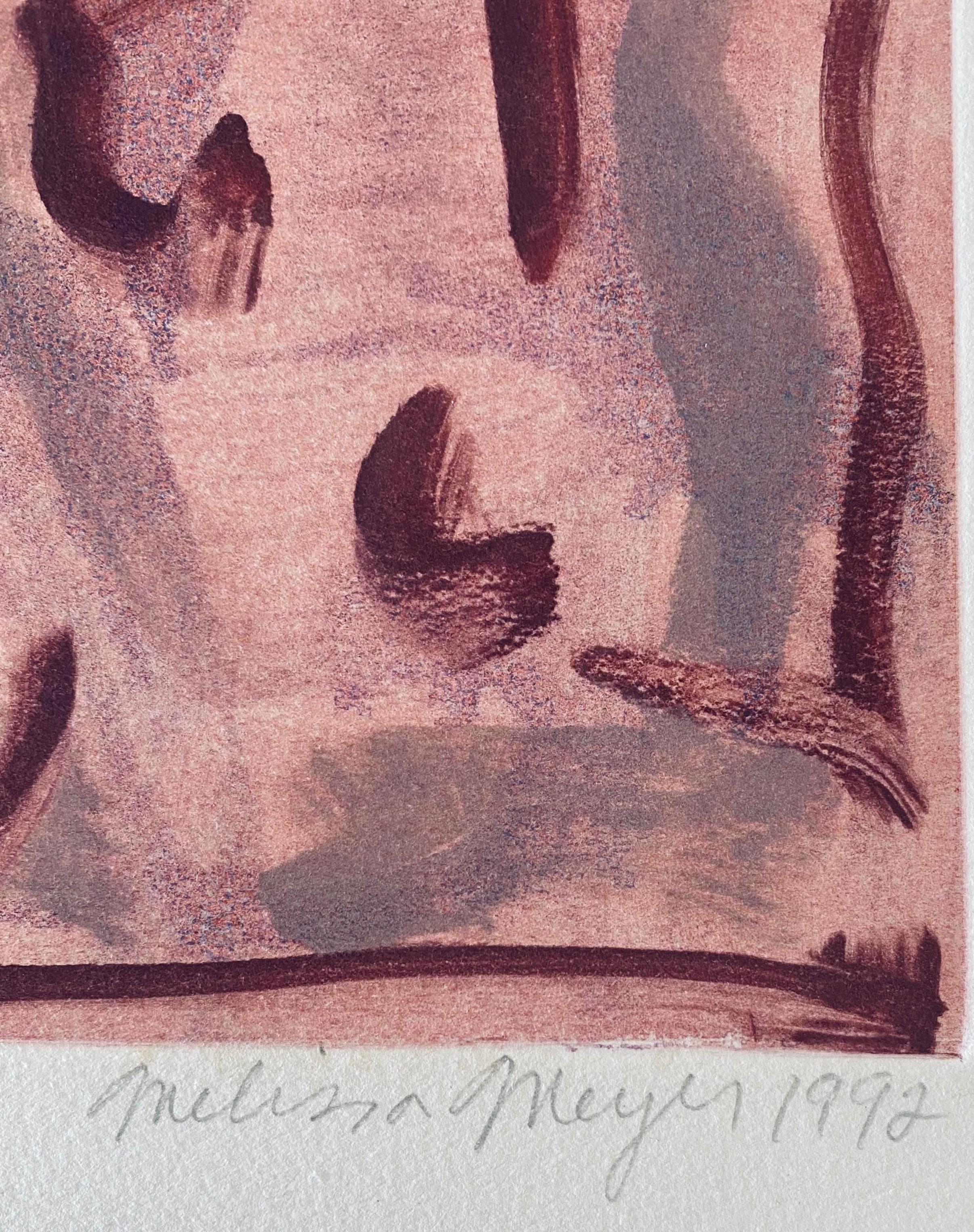 Artista espressionista astratta americana di sesso femminile Monoprint a colori Melissa Meyer in vendita 3