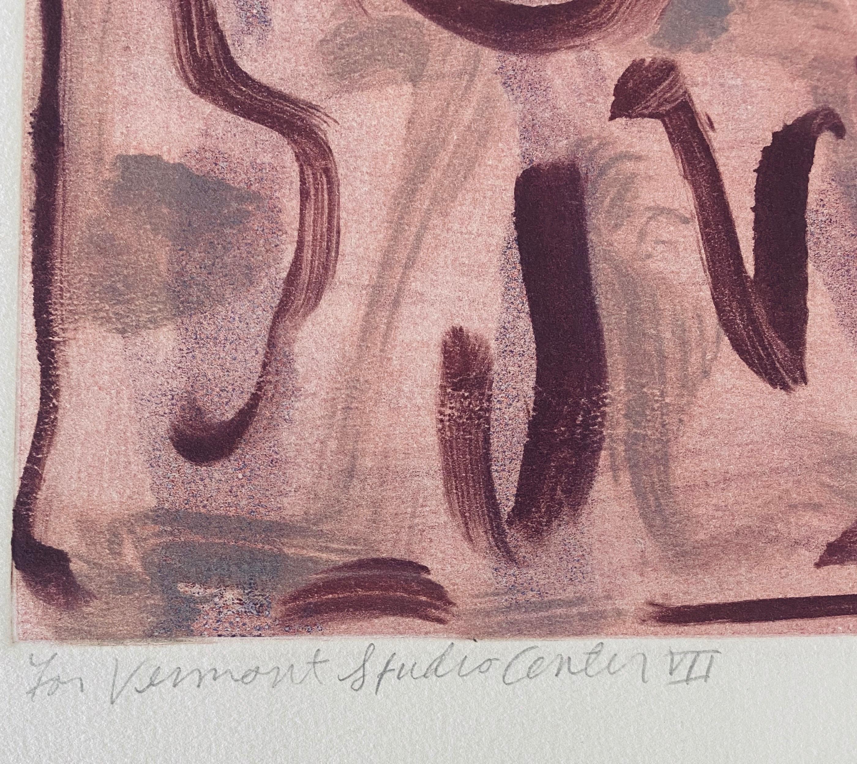 Artista espressionista astratta americana di sesso femminile Monoprint a colori Melissa Meyer in vendita 4