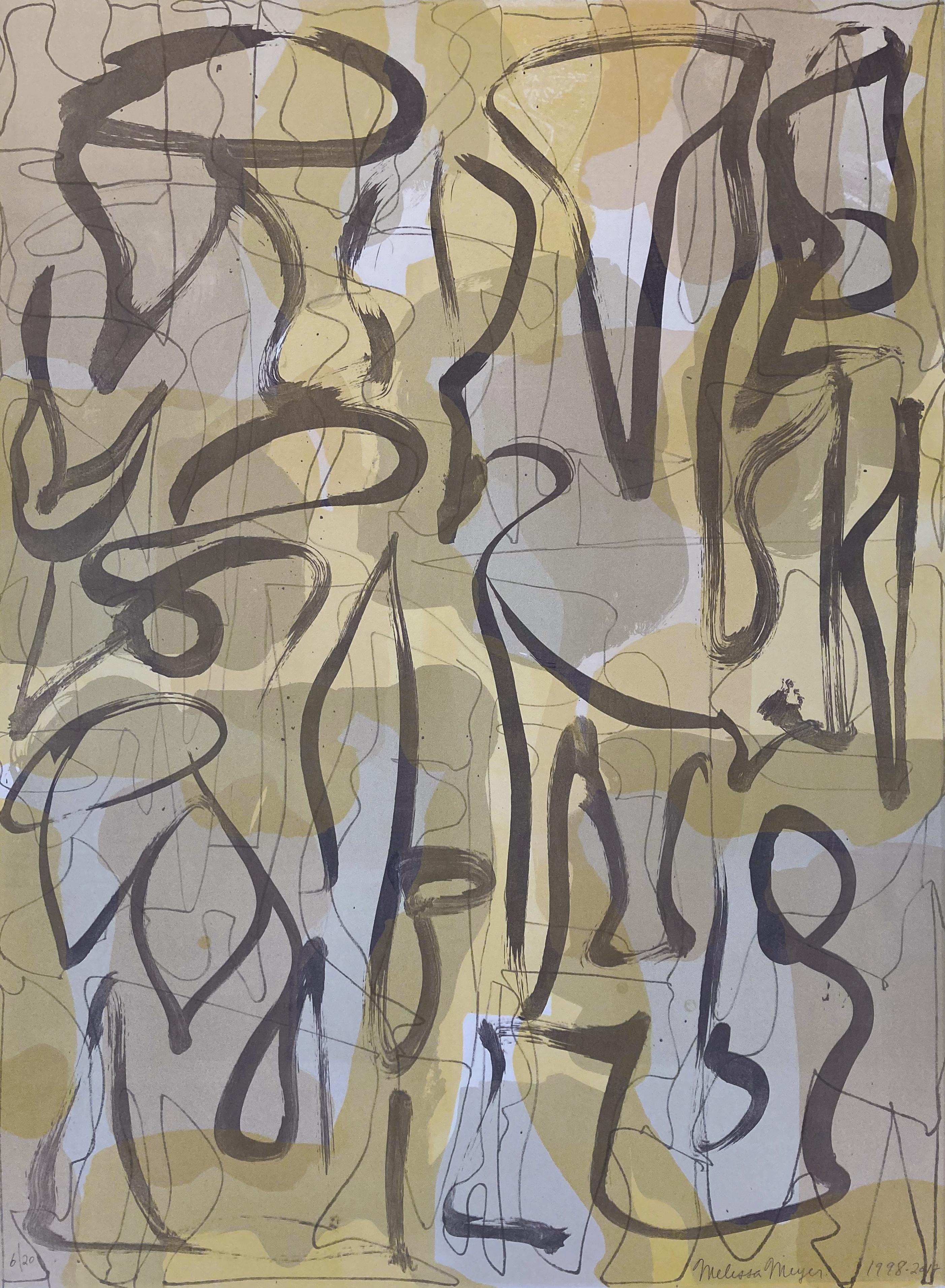 Melissa Meyer Abstract Print – Wilde IV