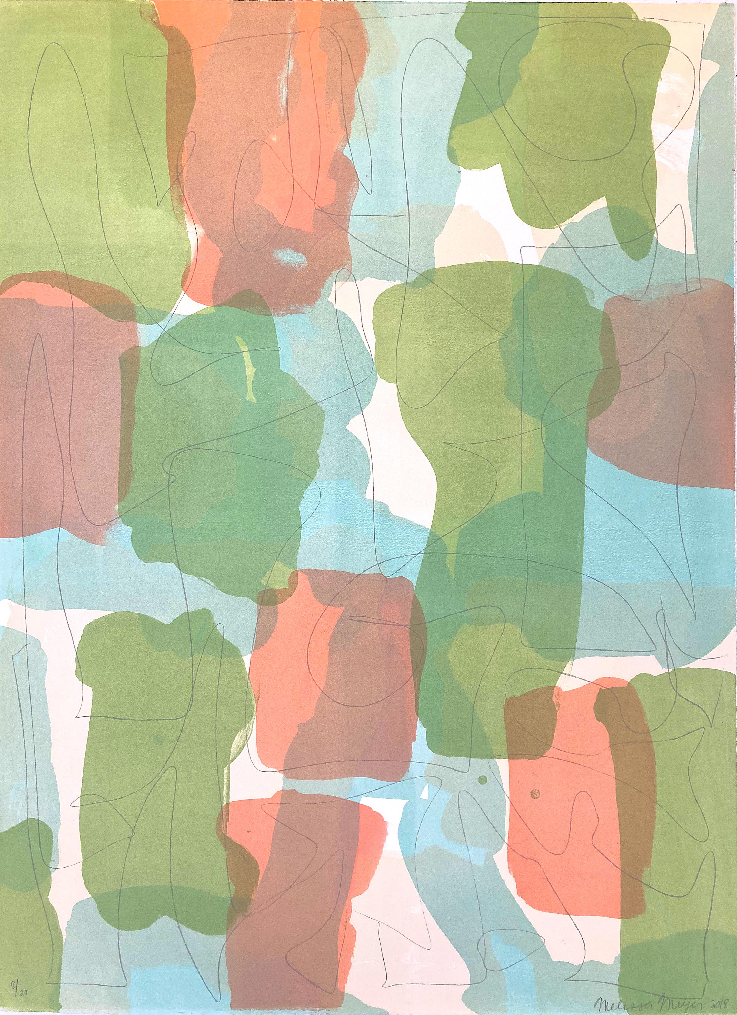 Melissa Meyer Abstract Print – Wilde VII.