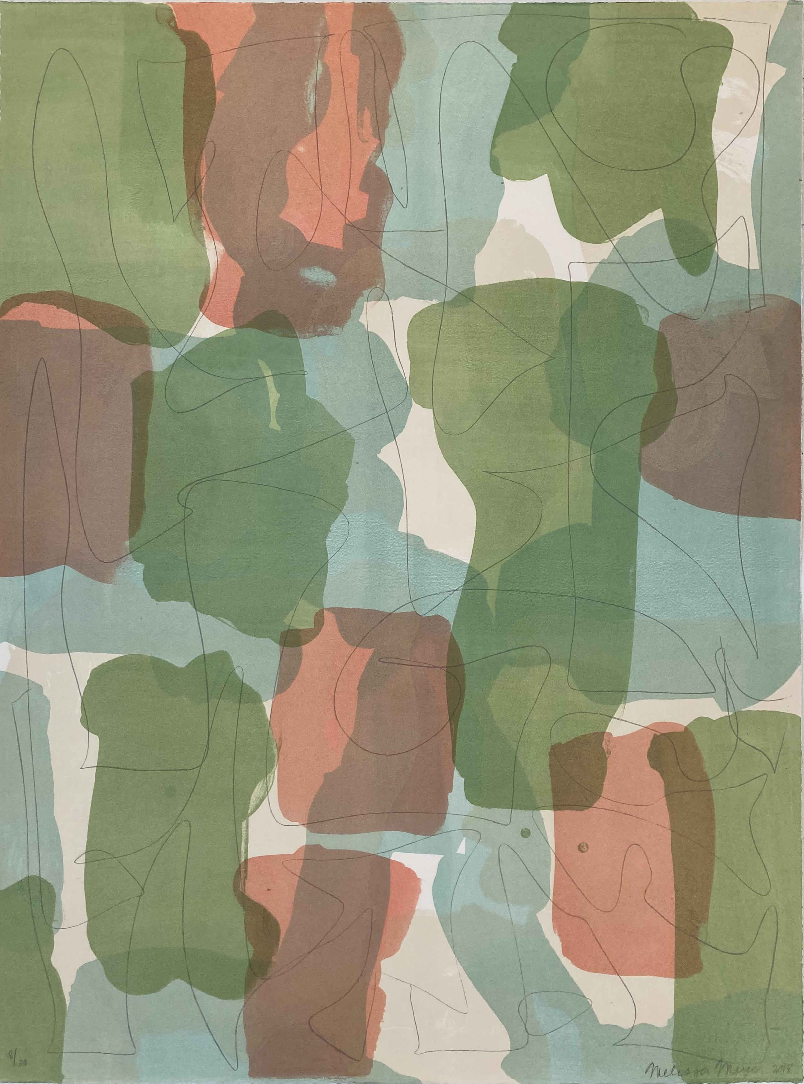 Melissa Meyer Abstract Print – Wilde X