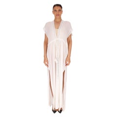 Melissa Odabash Lace Cotton Tie-Up Maxi Beach Cover-Up/Dress