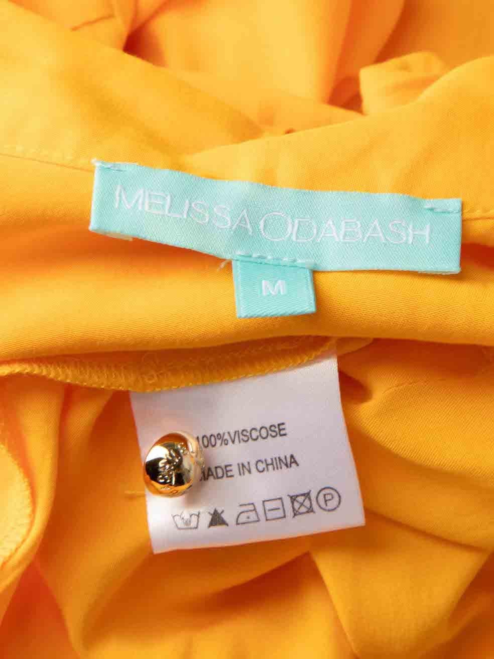 Women's Melissa Odabash Orange Tiered Maxi Dress Size M For Sale