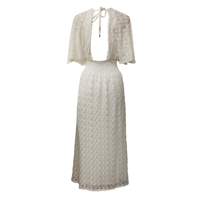 Melissa Odabash White Long Dress Size S at 1stDibs