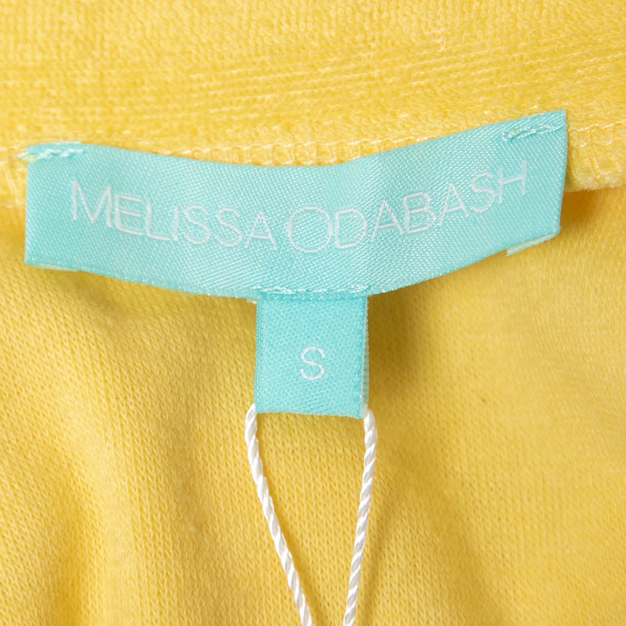 Melissa Odabash Yellow Terry Playsuit S For Sale 2