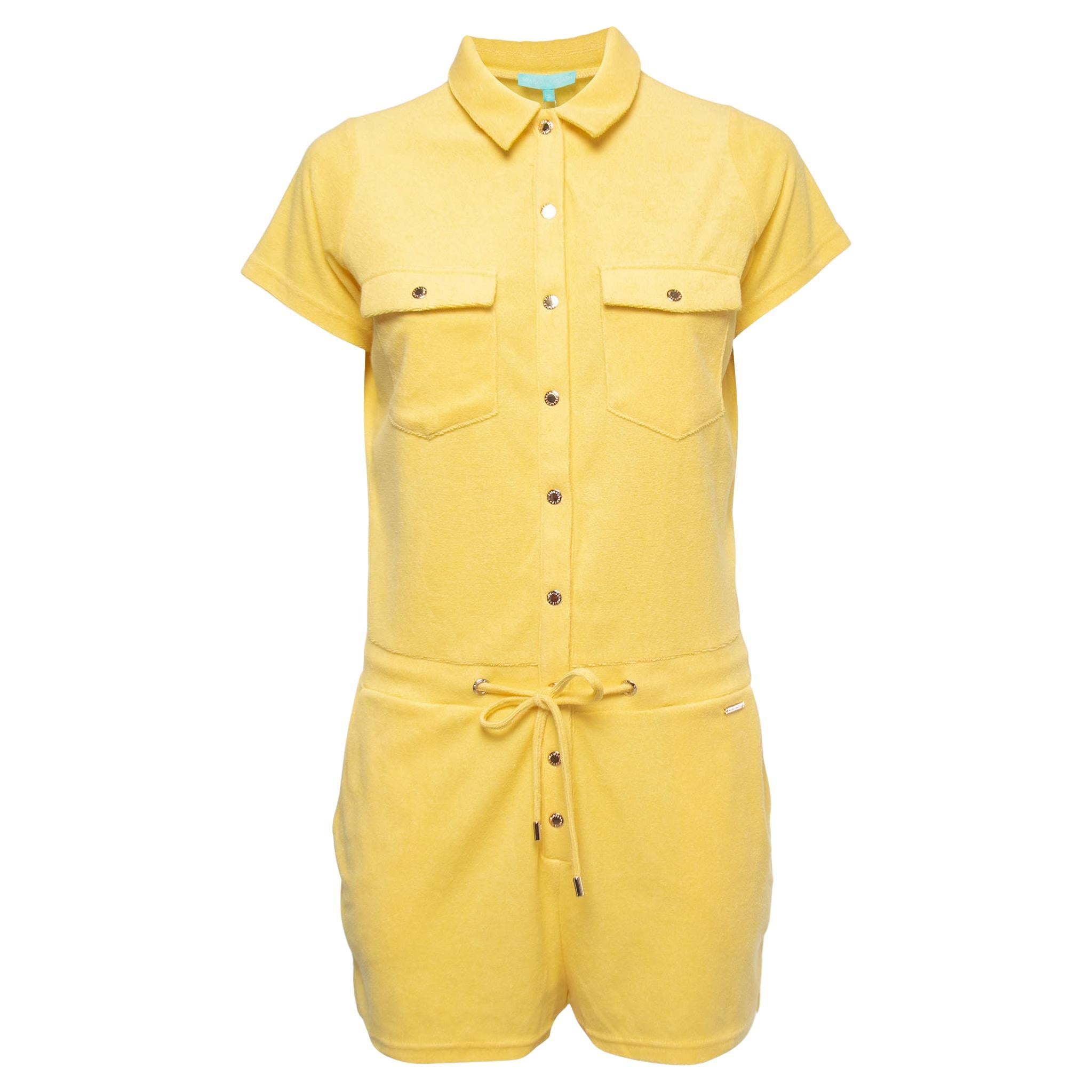 Melissa Odabash Yellow Terry Playsuit S For Sale