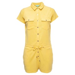 Melissa Odabash Yellow Terry Playsuit S