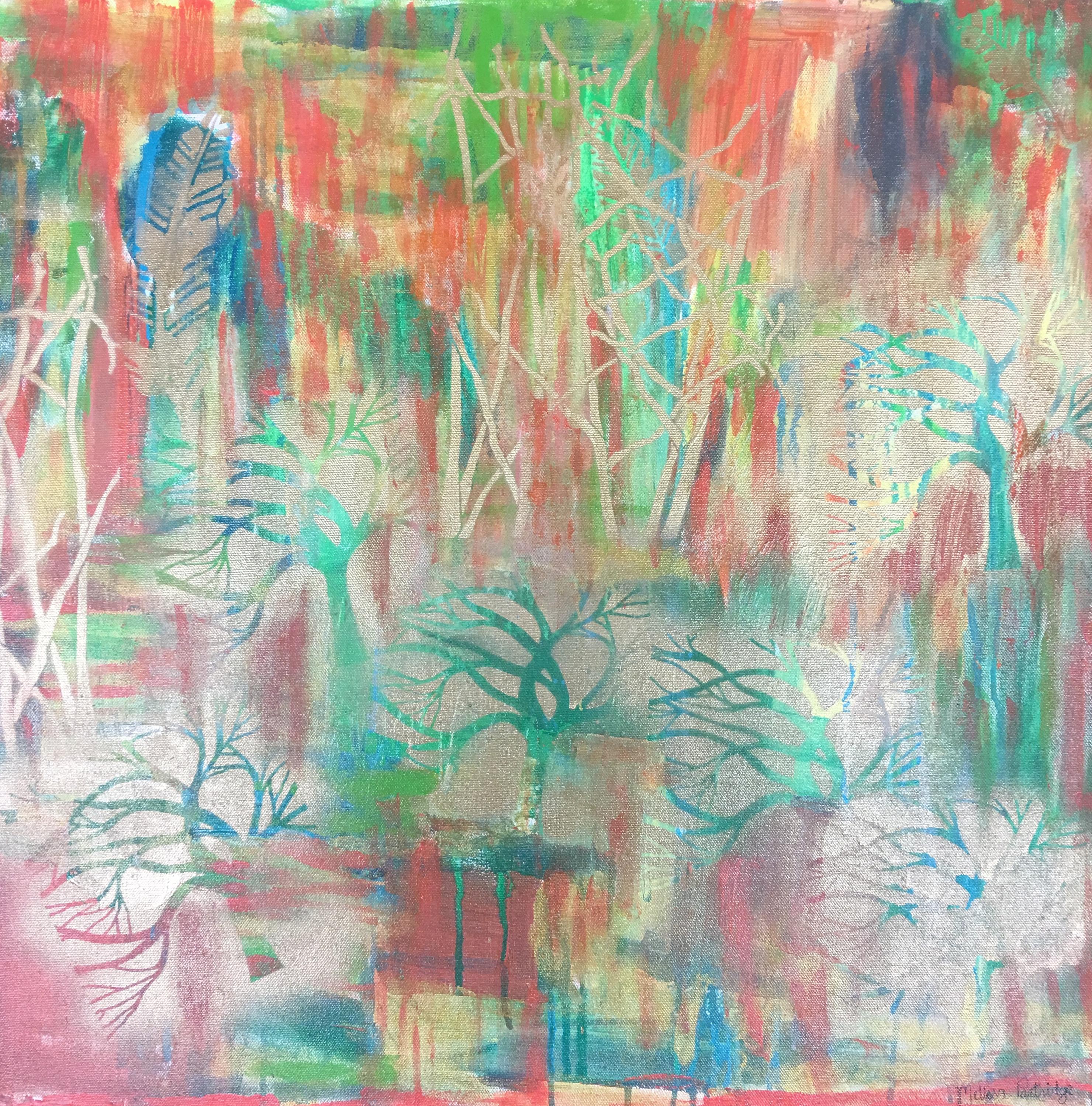 Melissa Partridge Abstract Painting - Autumn Love