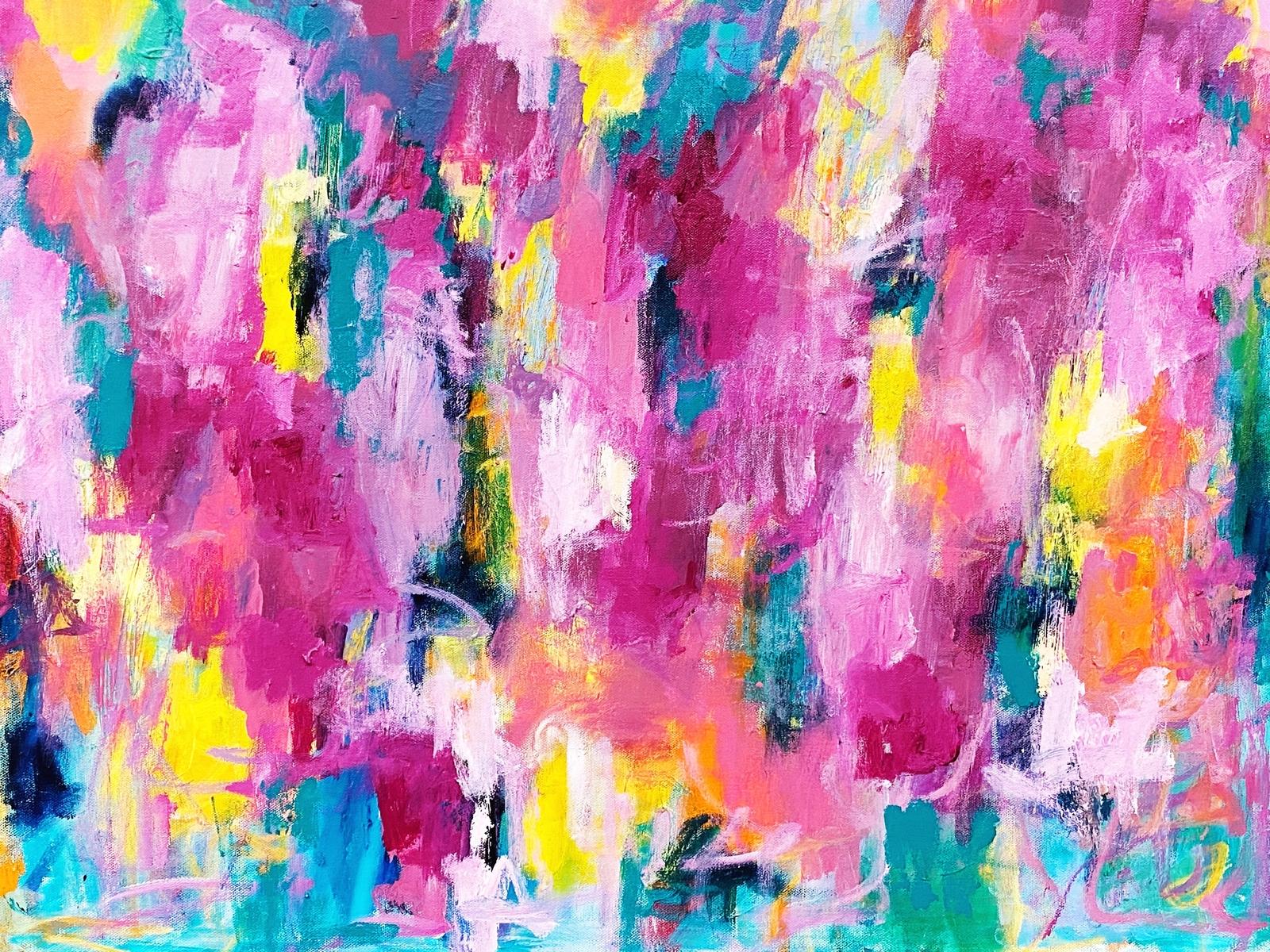 Melissa Partridge Abstract Painting - Lickety-Split, Original Acrylic Painting, 2021