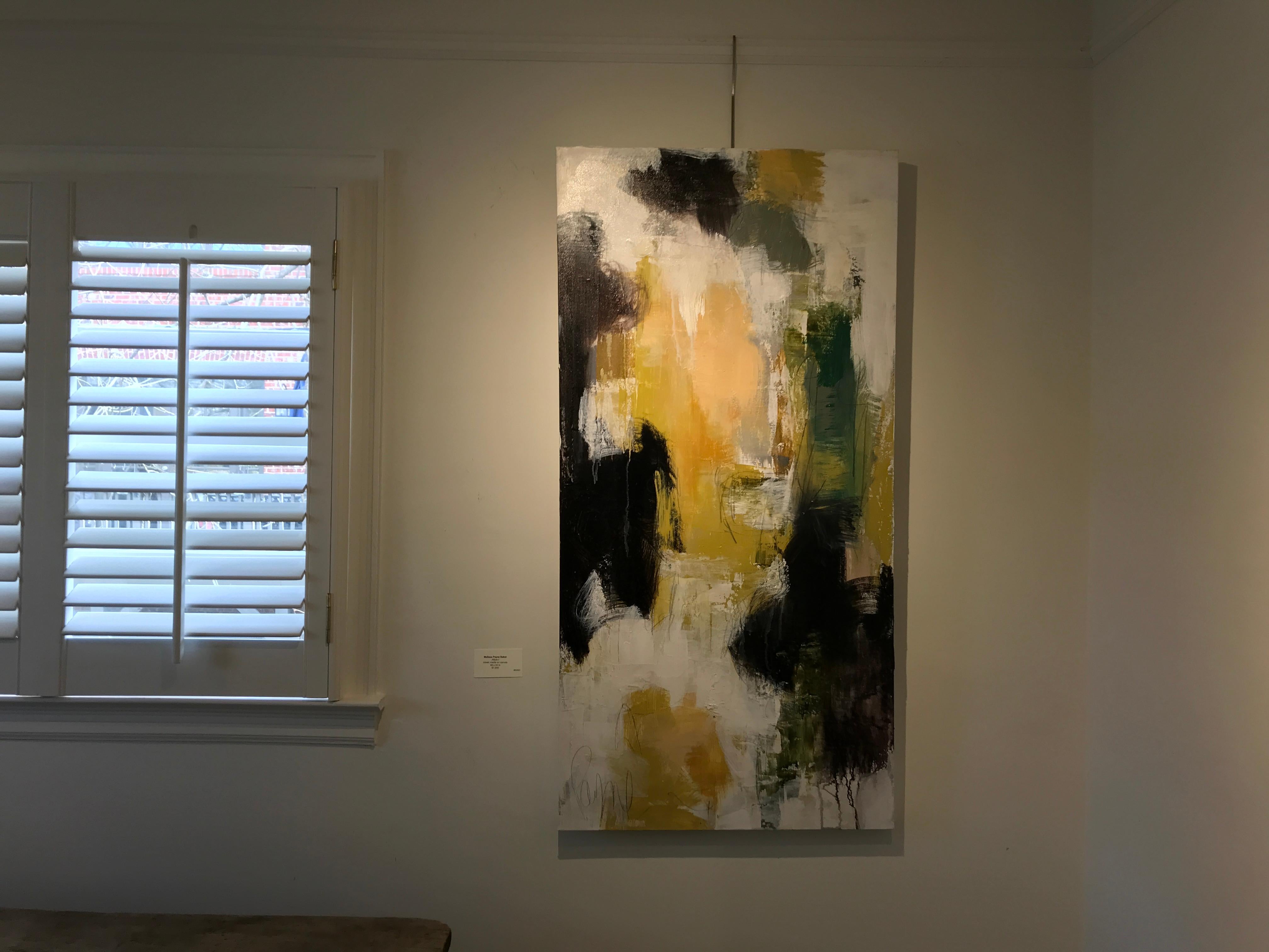 Allure I by Melissa Payne Baker, Large Vertical Abstract Mixed Media Painting 2