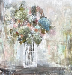 Bouquet by Melissa Payne Baker, squar Contemporary Floral Canvas Painting