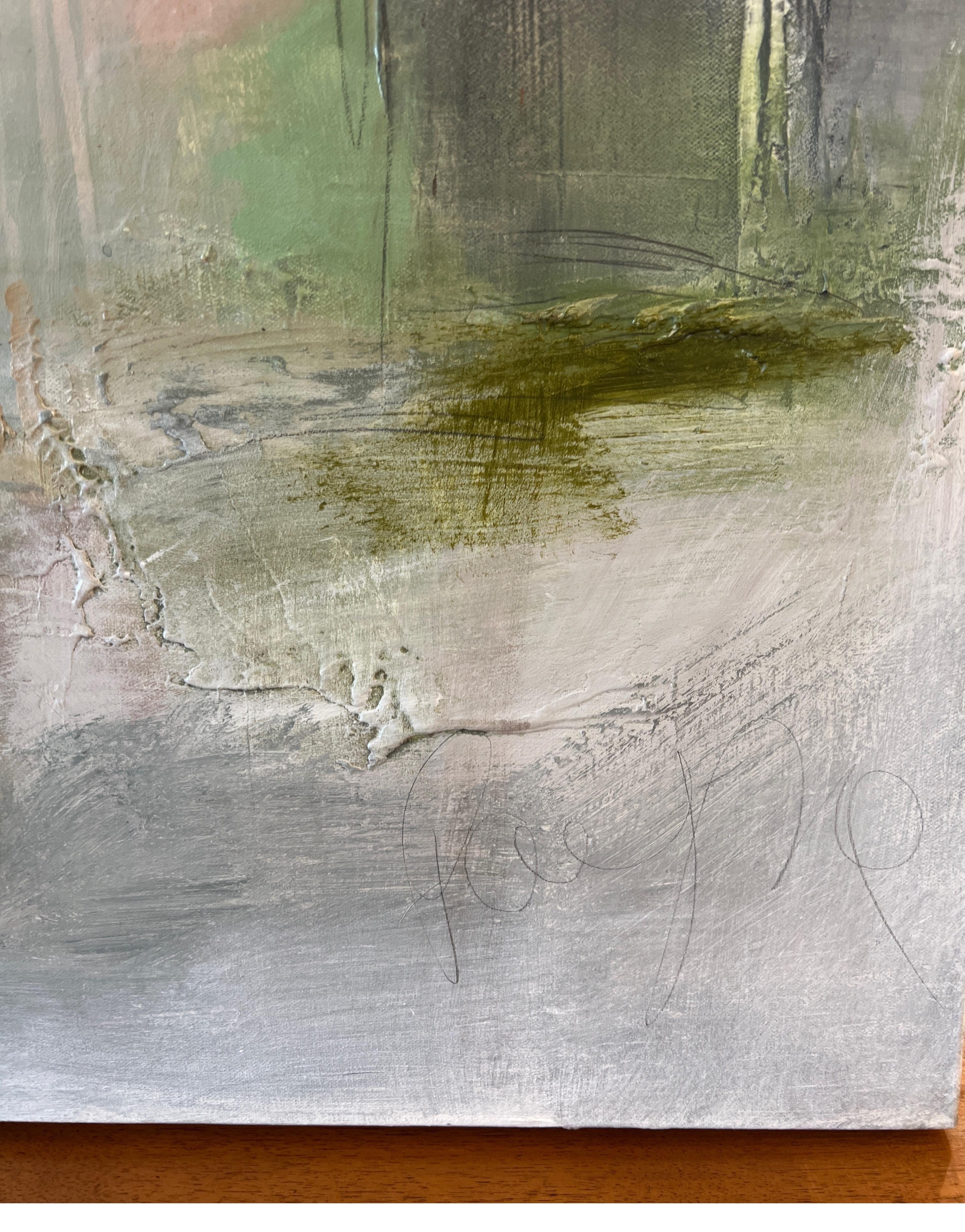 Calm Soul by Melissa Payne Baker, square Abstract Contemporary Canvas Painting 2