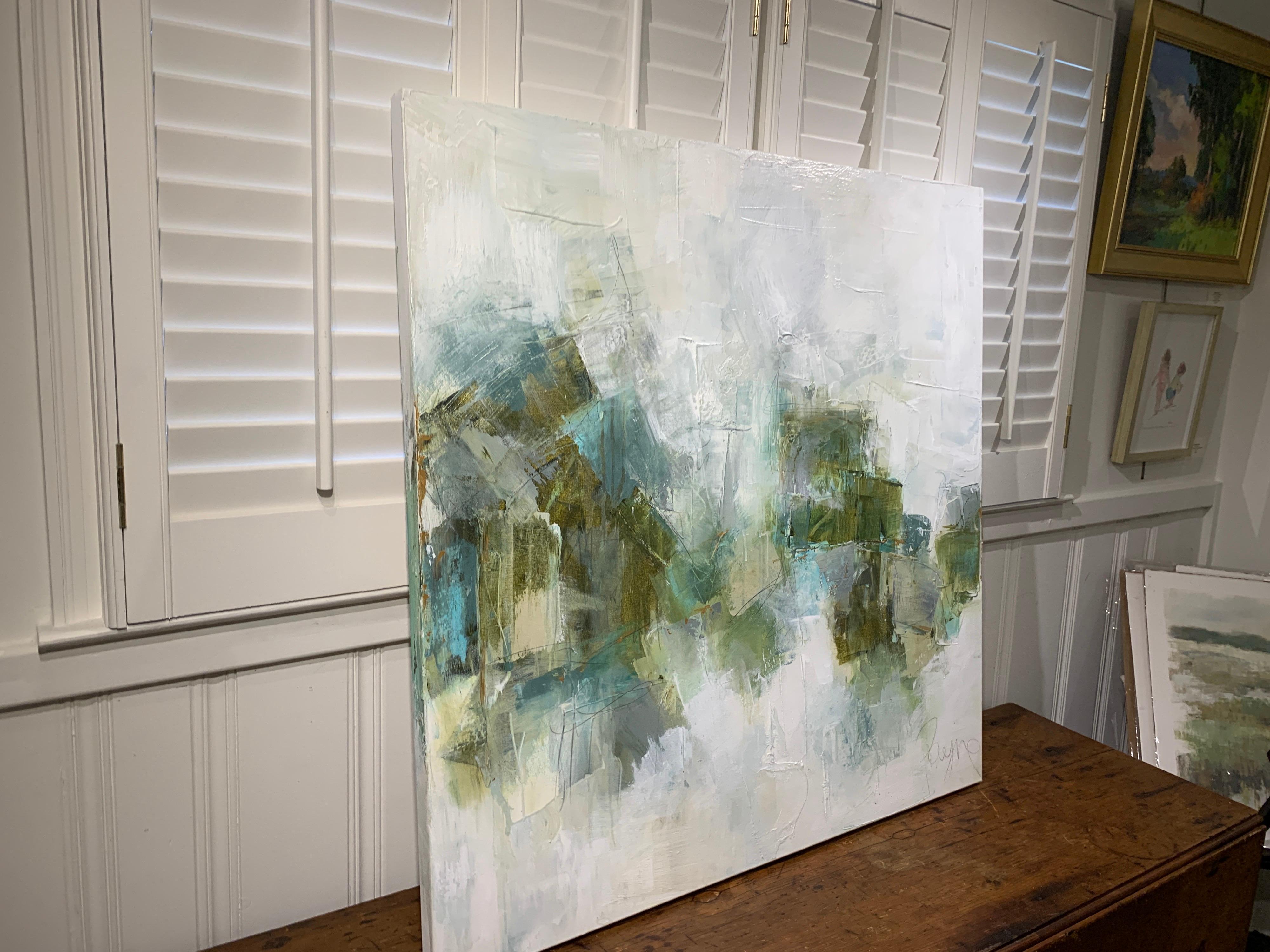 Comfort by Melissa Payne Baker, square Abstract Contemporary Canvas Painting 3
