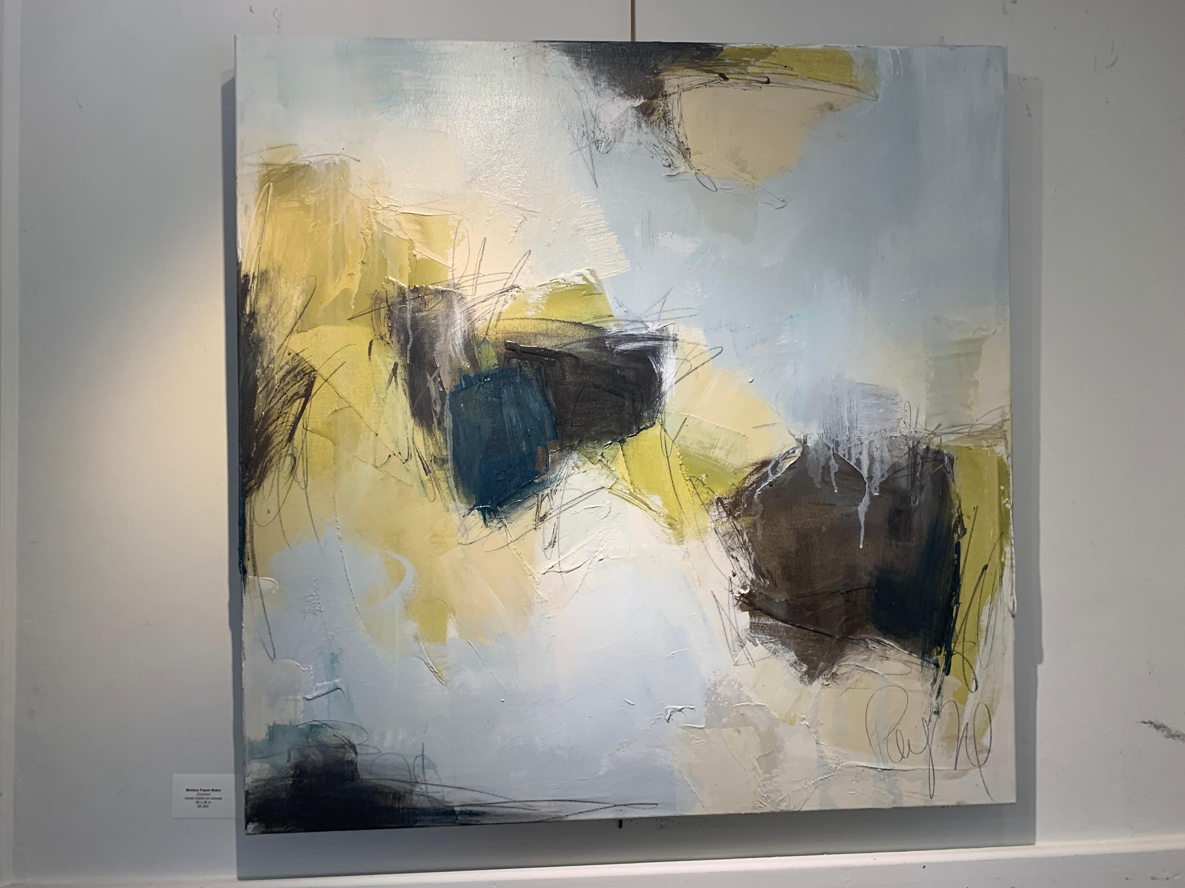 Connect by Melissa Payne Baker, square Abstract Contemporary Canvas Painting 2