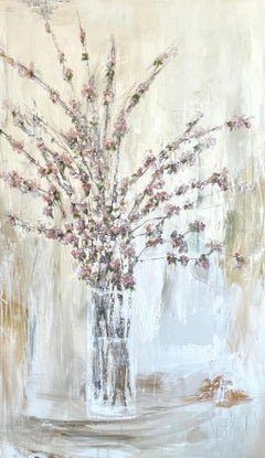 Pretty in Pink by Melissa Payne Baker, Contemporary Floral Canvas Painting