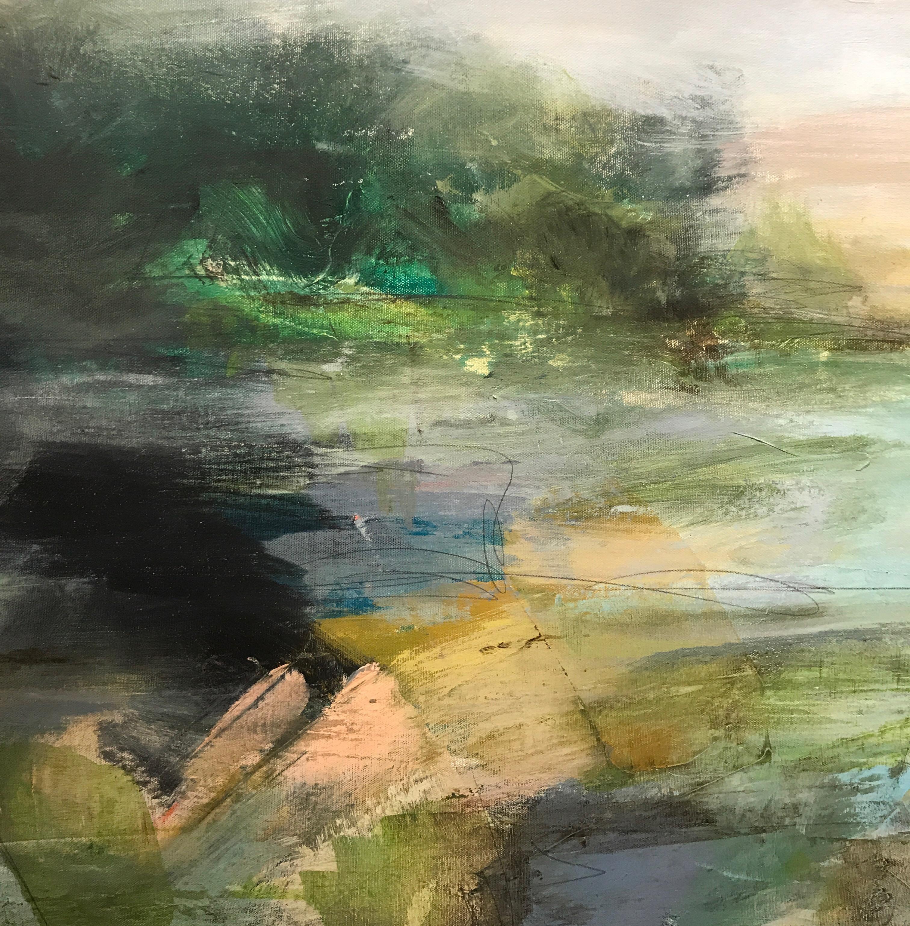 Surprise Journey by Melissa Payne Baker 2018 Large Horizontal Abstract Landscape 4