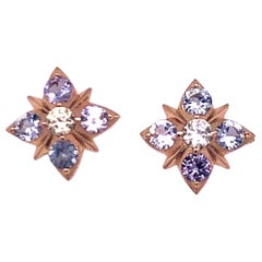 Melissa Spencer Spinel Starburst Stud Earrings