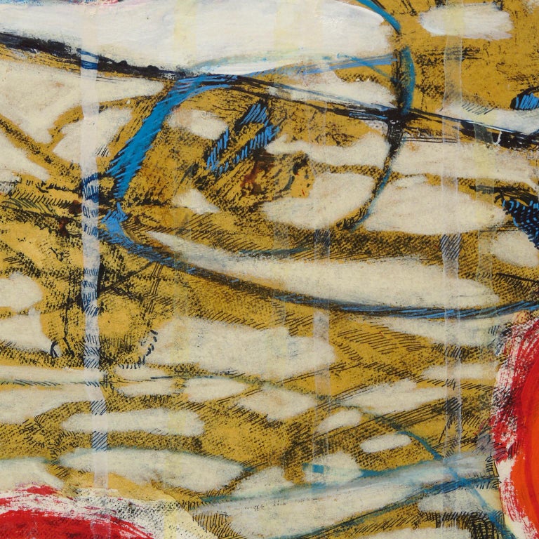 Melissa Zarem "Seam Ripper's Family Tree" Abstract Painting on Paper