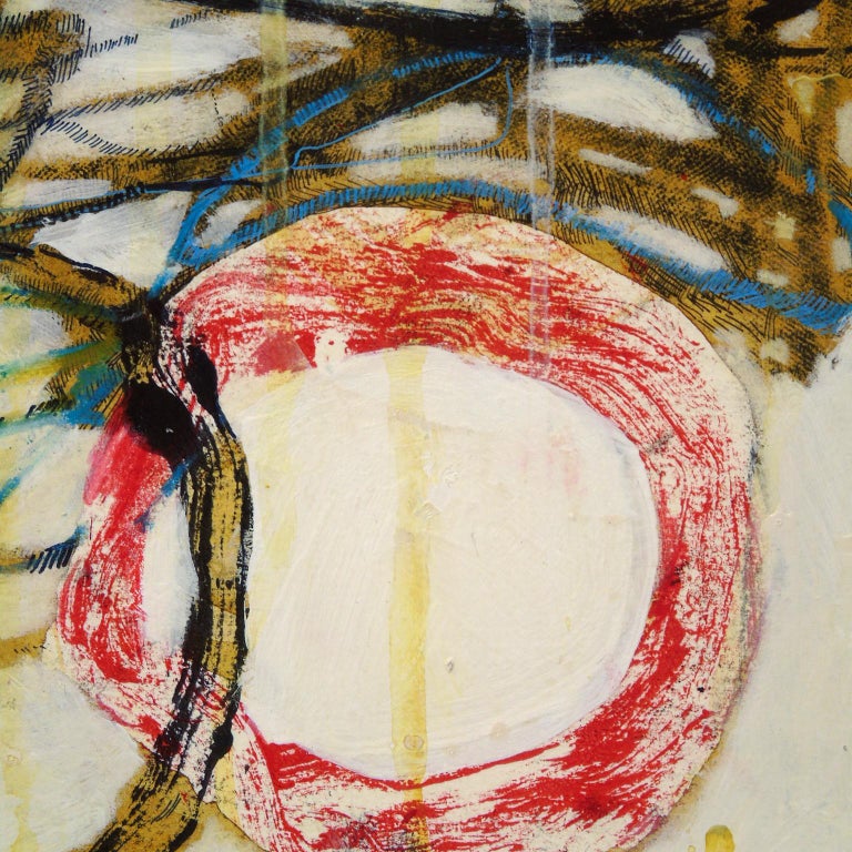 Melissa Zarem "Seam Ripper's Family Tree" Abstract Painting on Paper