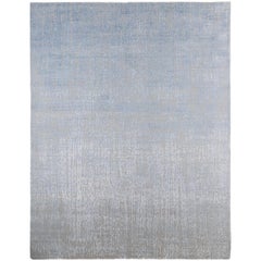 Mella, Contemporary Modern Hand Knotted Area Rug, Silver