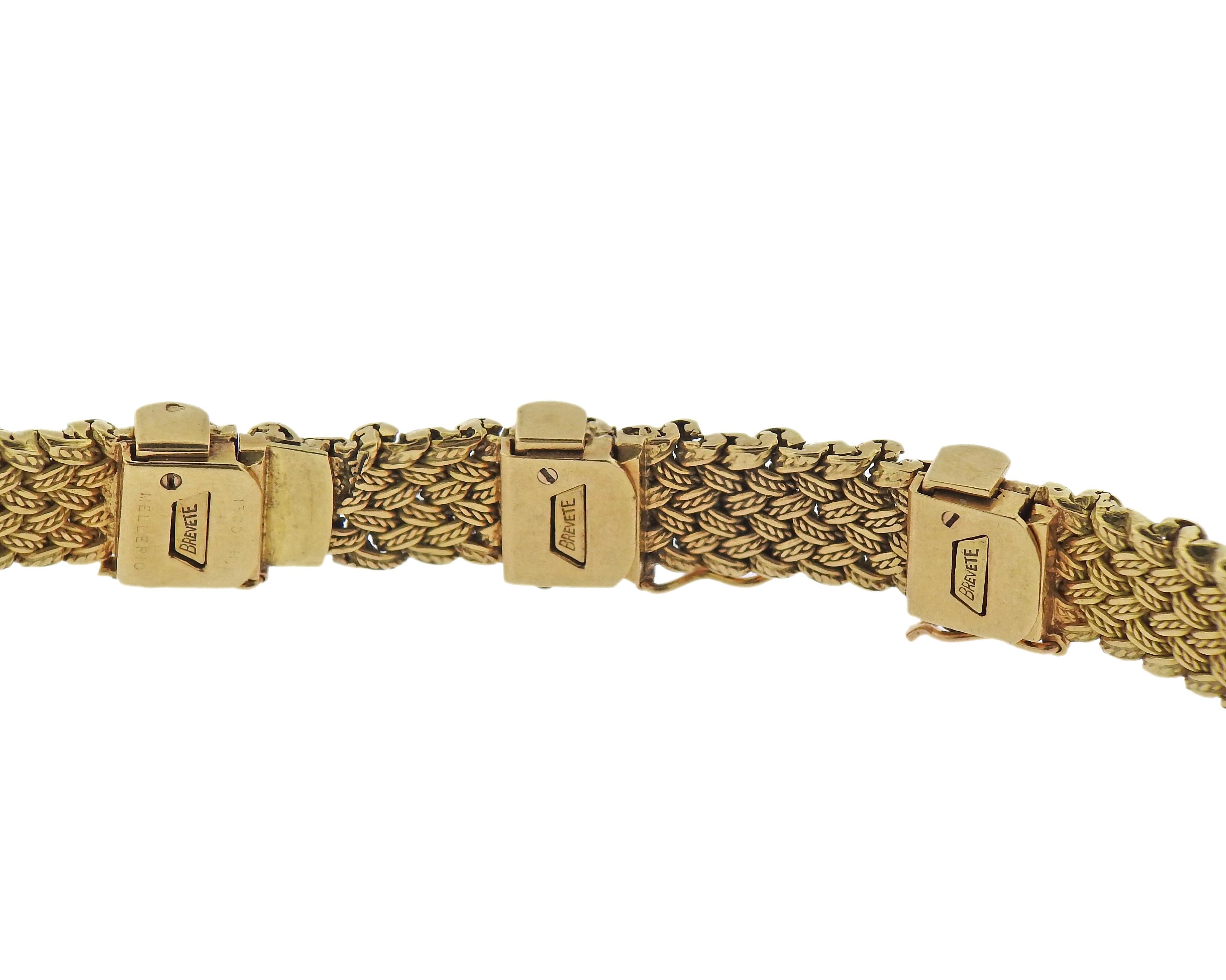 Mellerio 1960er Jahre Gelbgold Halskette im Zustand „Hervorragend“ im Angebot in New York, NY