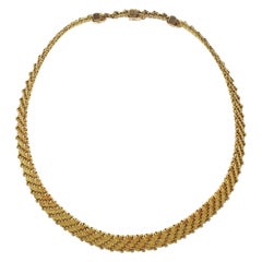 Vintage Mellerio 1960s Yellow Gold Necklace