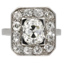 Mellerio Art Deco Diamant-Cluster-Ring, französisch, um 1925