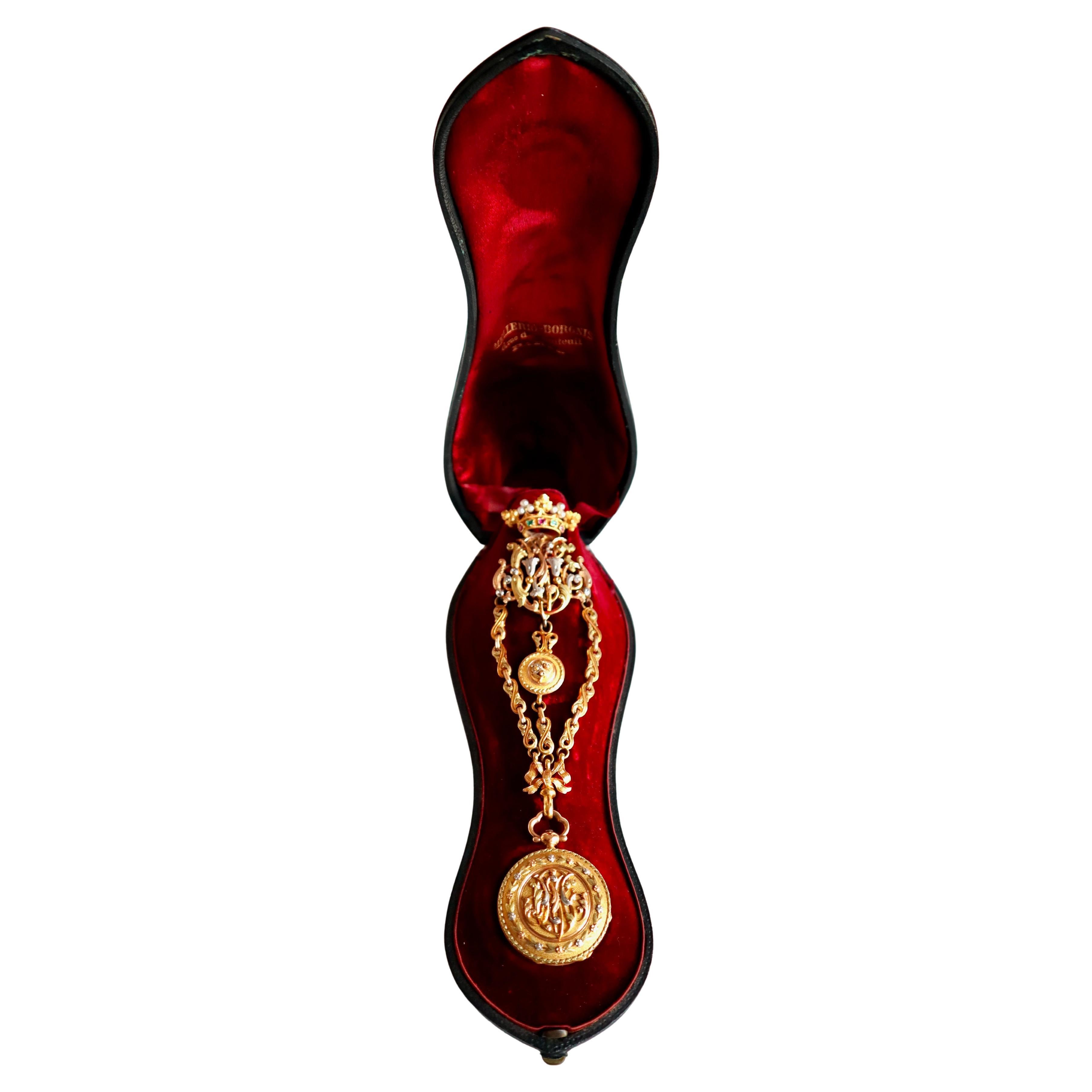 MELLERIO Chatelaine from late 19th century Gold