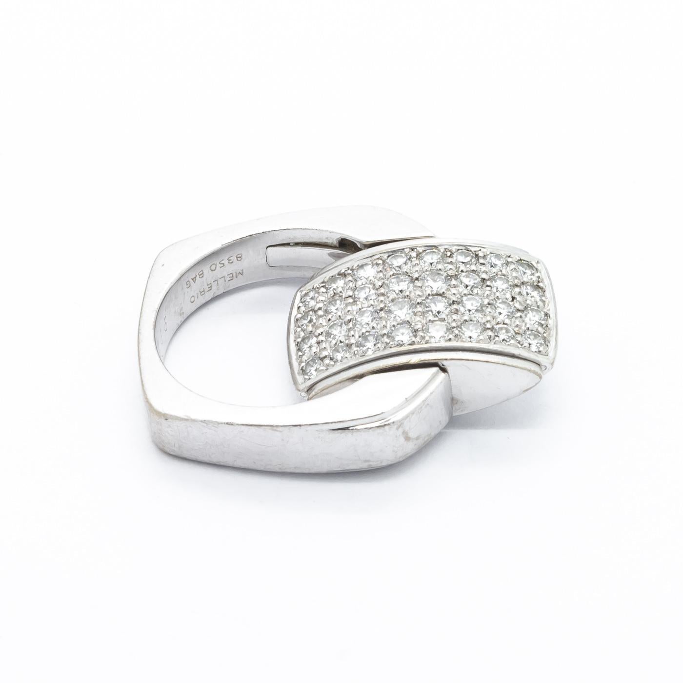 Mellerio Diamond Reversible Ring, circa 1950 In Good Condition In London, GB