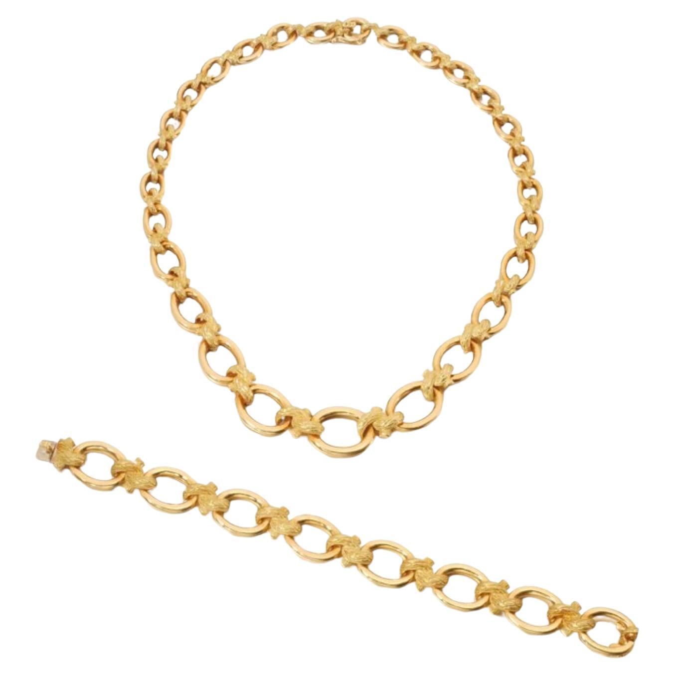 Mellerio dits Meller 18K Gold demi-parure Bracelet 28g