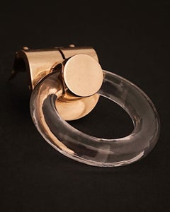 Mellerio dits Meller, 18k Gold & Rock Crystal 'Doorknocker' Brooch, C.1940