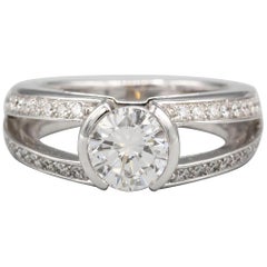 Mellerio Dits Meller Diamond 18 Karat White Gold Engagement Ring