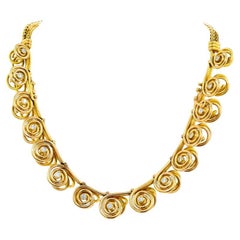 Mellerio dits Meller Gold Diamant Halskette Armband Französisch Estate Jewelry