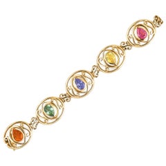 Vintage Mellerio dits Meller Multi-Color Gem Bracelet