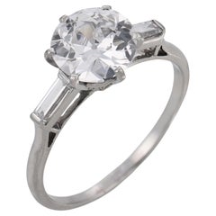 Mellerio GIA 1.59 carat D flawless diamond platinum engagement ring