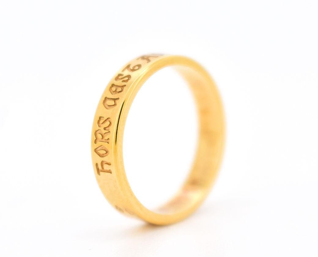 Women's Mellerio - L'Annel - 18-carat gold ring with Provençal engraving For Sale