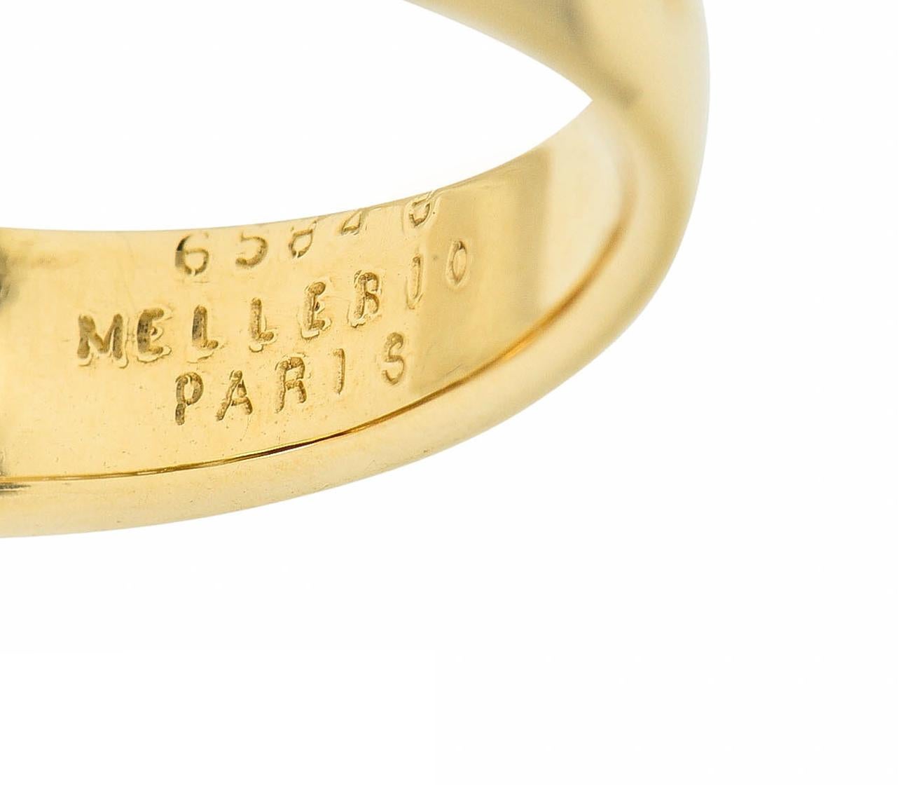 Mellerio Paris Vintage 2.10 Carats Ruby Diamond 18 Karat Gold Gemstone Ring 1