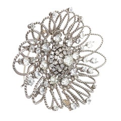 Mellerio, Platinum Diamond Brooch