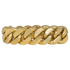 Mellerio Retro Gold Oversized Curb Link Bracelet