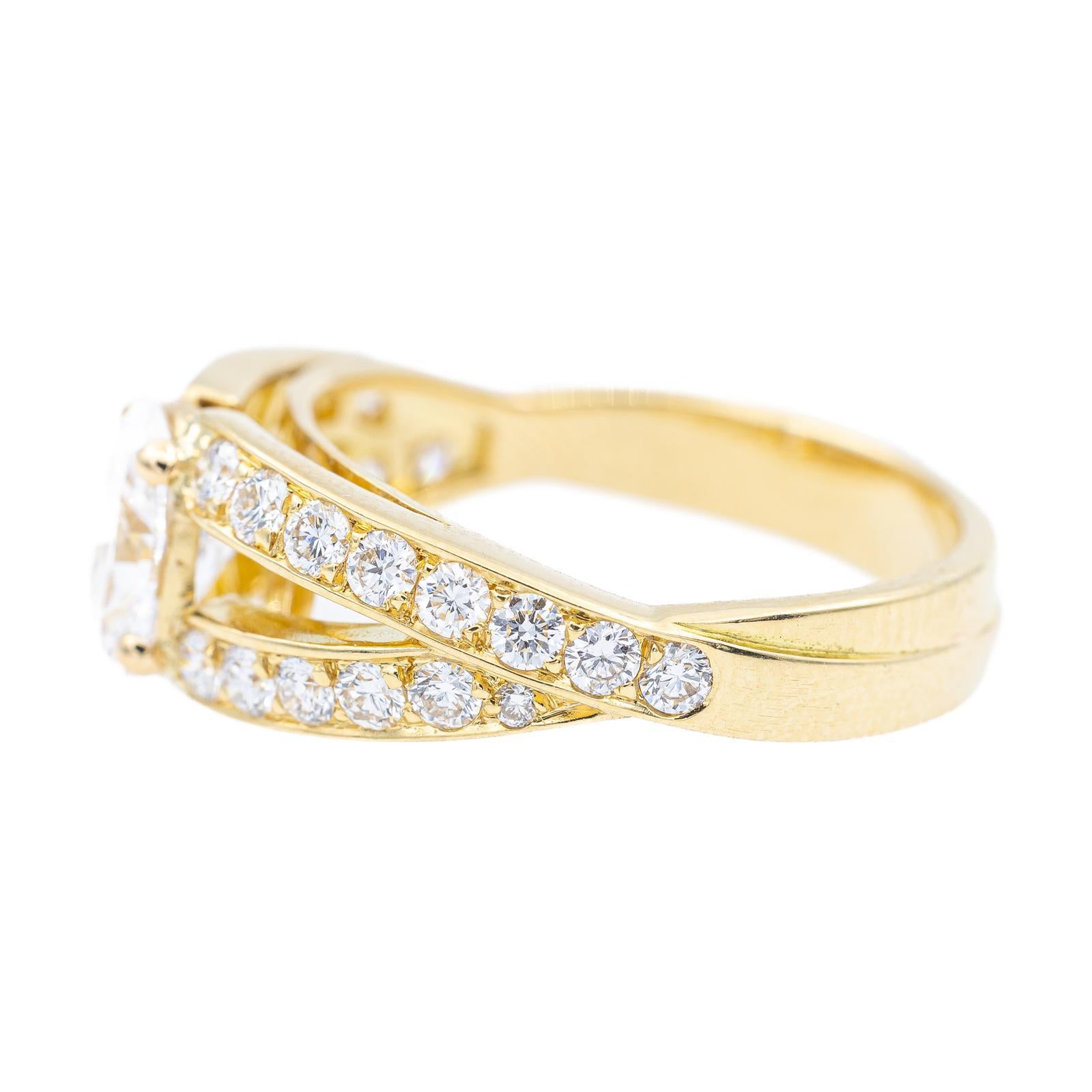 Mellerio Ring Yellow Gold Diamond For Sale 4