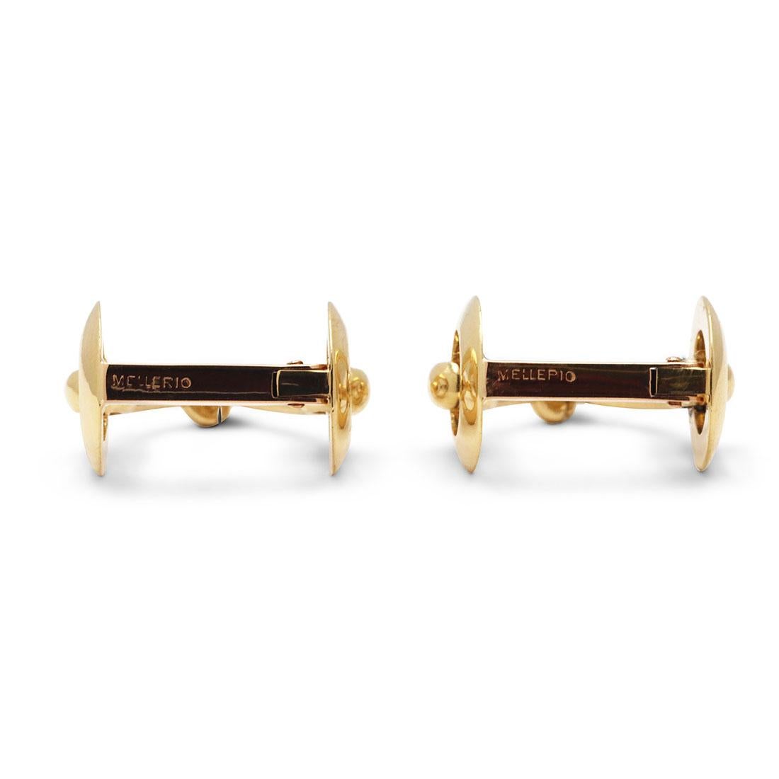 Mellerio Yellow Gold Cufflinks 1