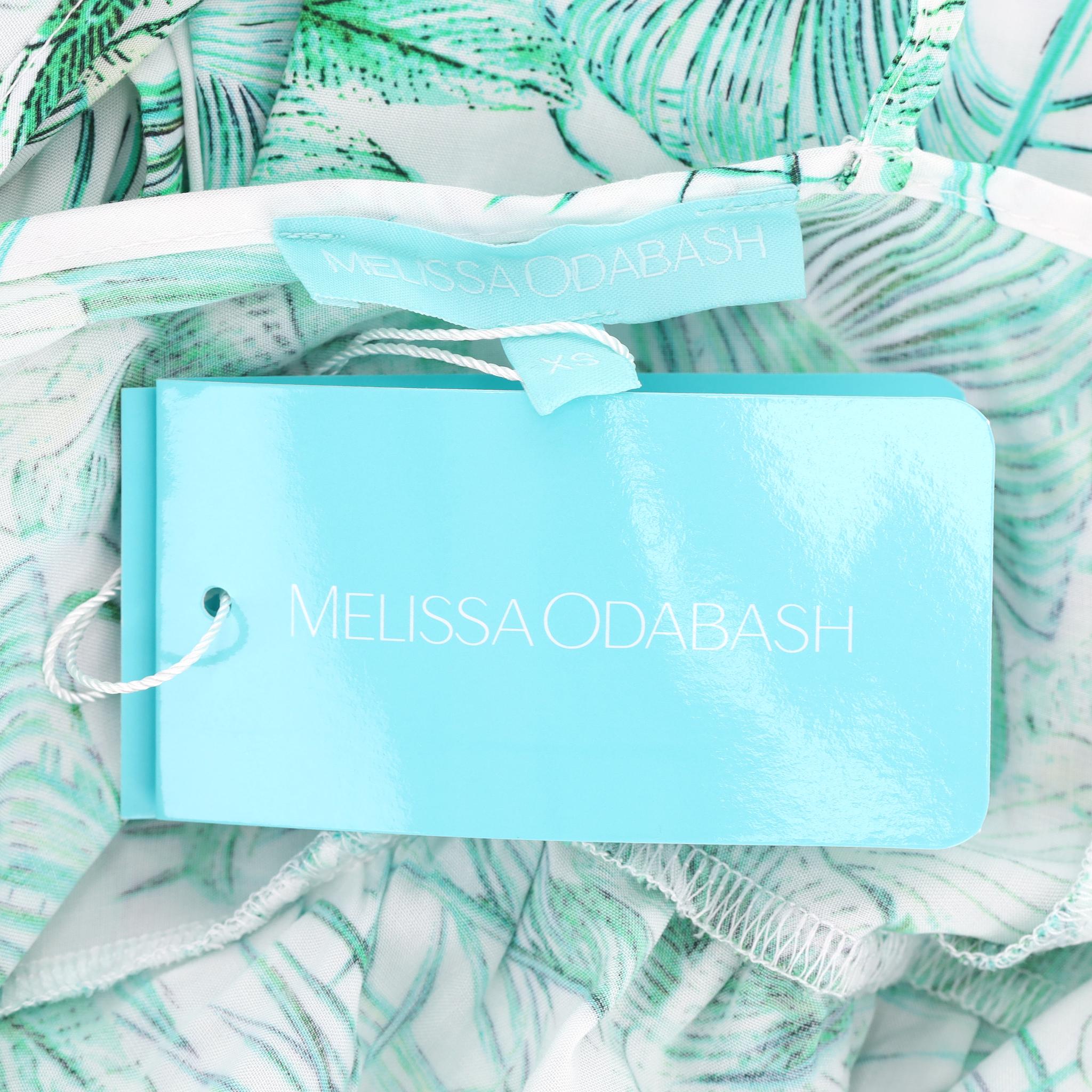 Mellisa Odabash - Vestito kaftano con stampa di palme in vendita 2