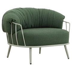 Mellow Contemporary Sessel aus Aluminium mit Stoff- oder Lederpolsterung