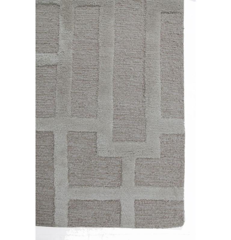 Modern Mellow Meadows Beige & Antique White 120x180 cm Hand Tufted Rug For Sale